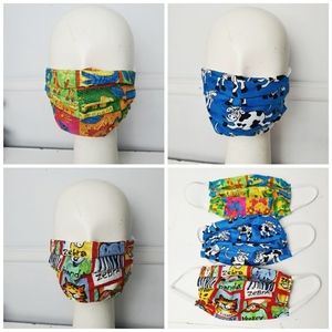 Gaviota | Accessories | Handmade 3 Cotton Animal Print Adult Face Mask ...